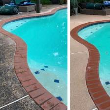 Pool deck before and after